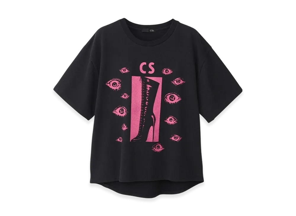 HYSTERIC GLAMOUR Heel&Eyes Pullover "Black"