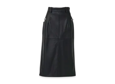 HYSTERIC GLAMOUR Studded Lamb Leather Skirt "Black"