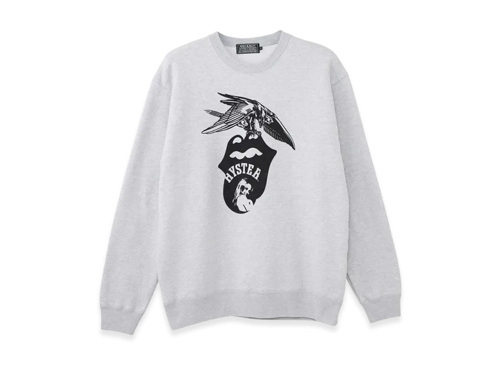 HYSTERIC GLAMOUR x The Rolling Stones 1975 Sweat Top "Gray"