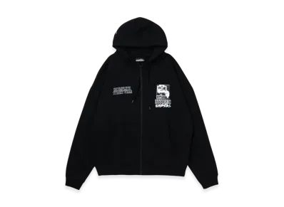 HYSTERIC GLAMOUR x Genzai Zip Hoodie "Black"