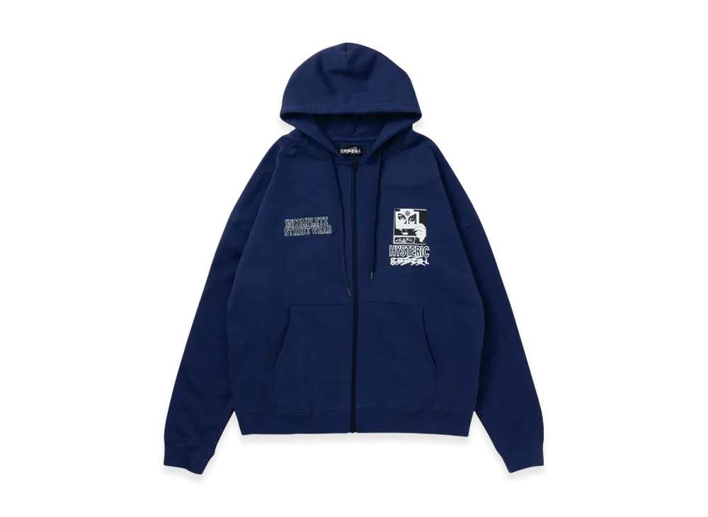 HYSTERIC GLAMOUR x Genzai Zip Hoodie "Purple"