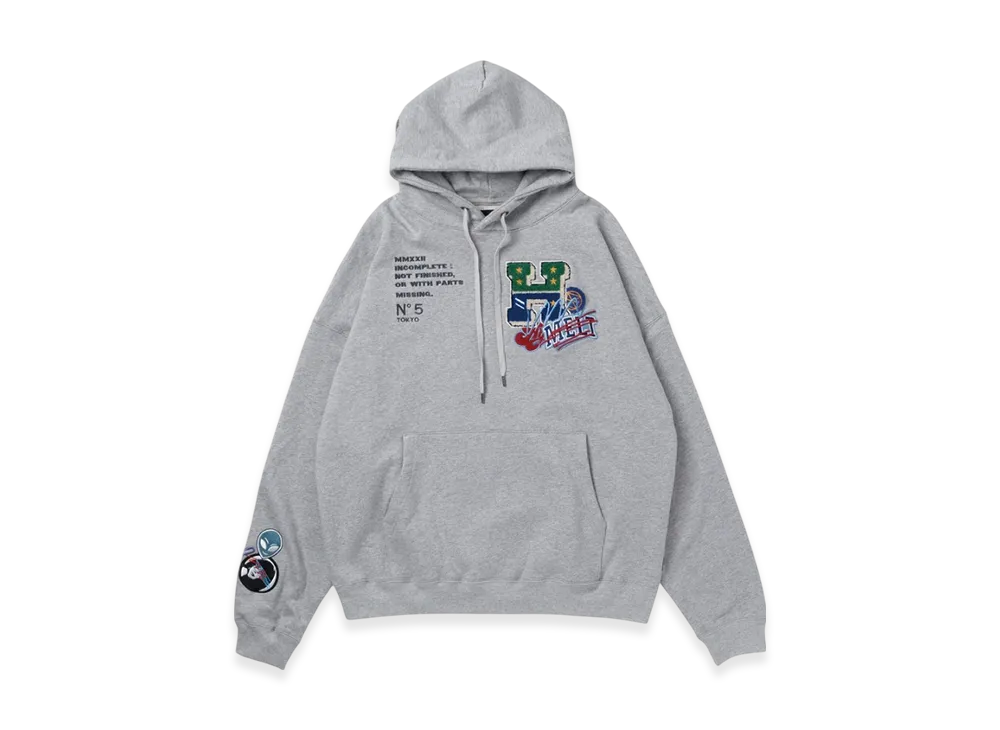 HYSTERIC GLAMOUR x Genzai Sagara Collage Hoodie "Gray"
