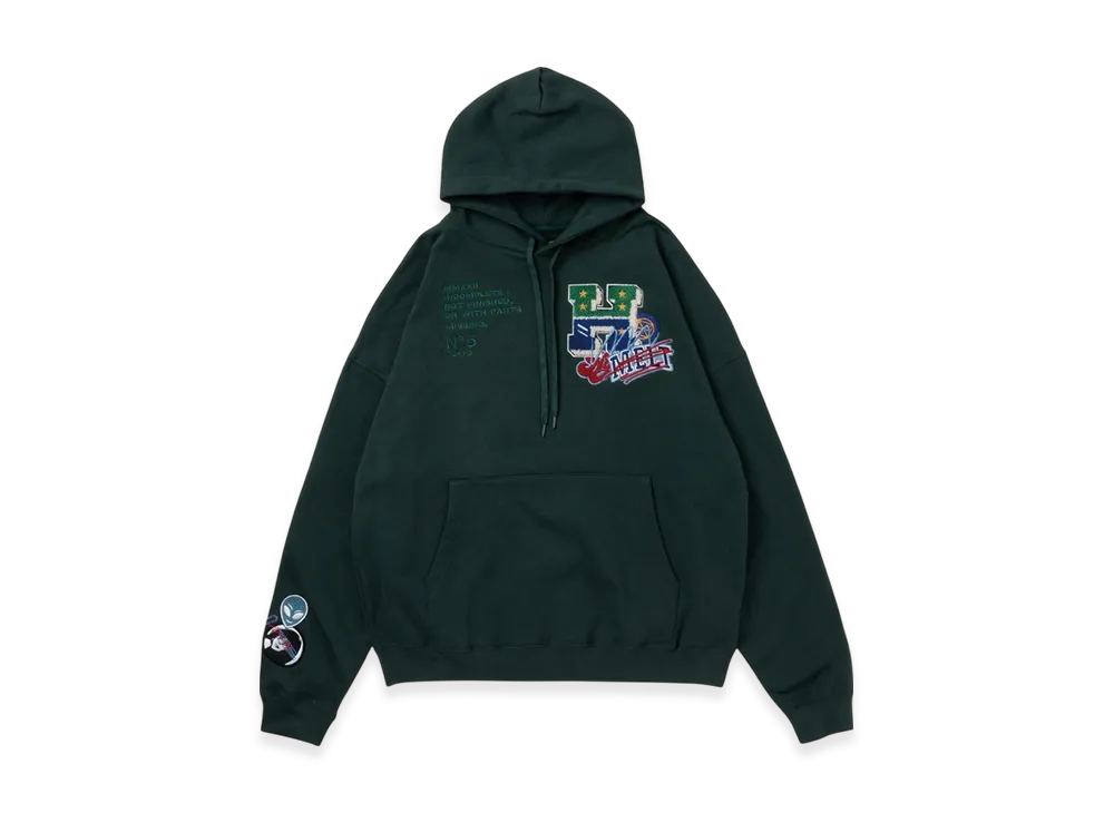 HYSTERIC GLAMOUR x Genzai Sagara Collage Hoodie "Green"
