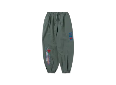 HYSTERIC GLAMOUR x Genzai Collage Cotton Pants "Green"