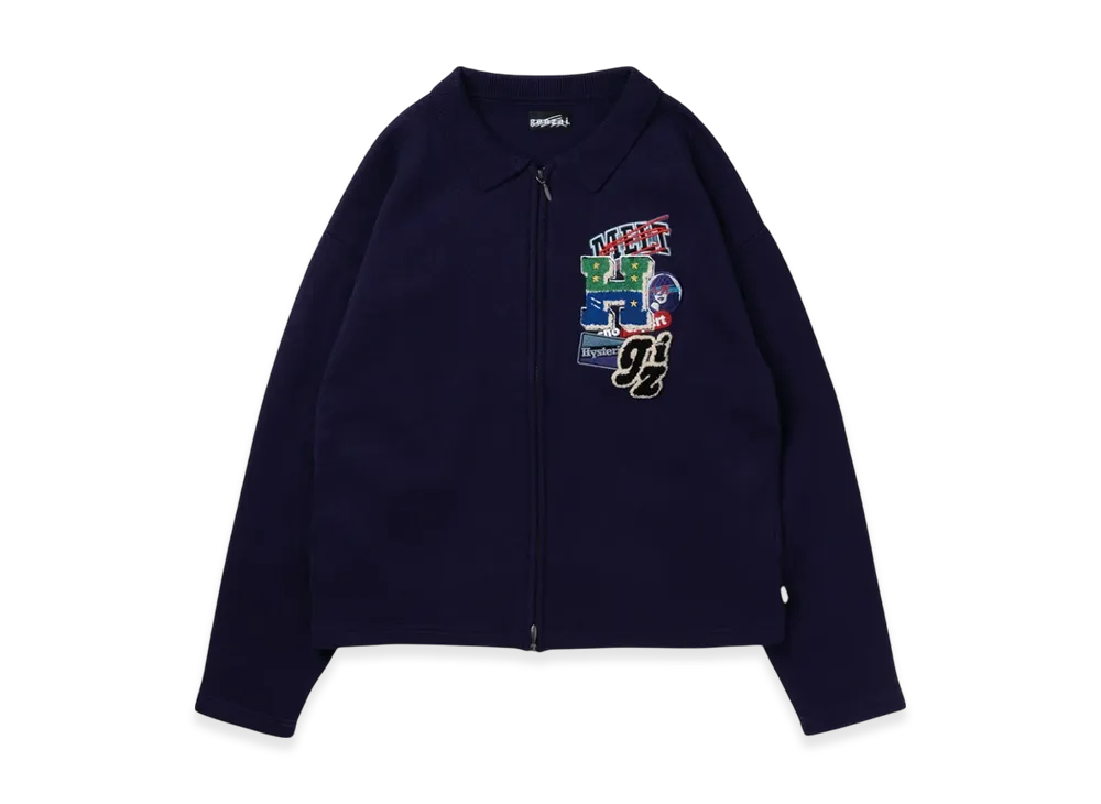 HYSTERIC GLAMOUR x Genzai Zip Knit "Purple"