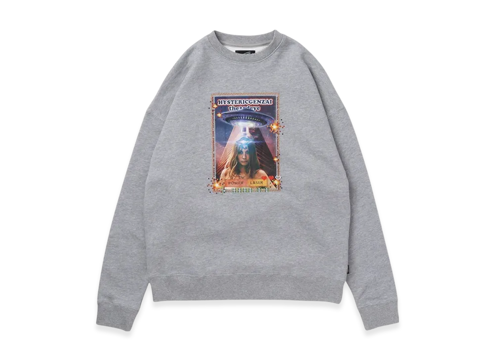 HYSTERIC GLAMOUR x Genzai Power Laser Sweat "Gray"