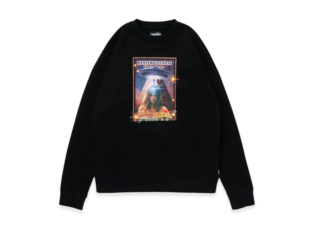 HYSTERIC GLAMOUR x Genzai Power Laser Sweat "Black"