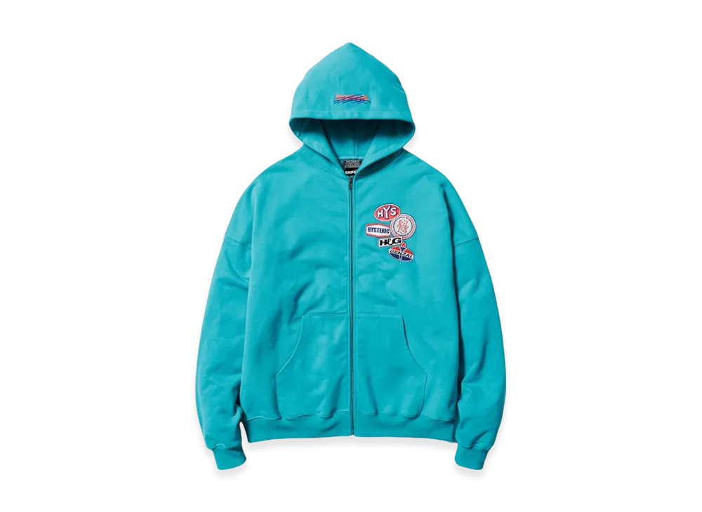 HYSTERIC GLAMOUR x Genzai Hoodie "Turquoise"
