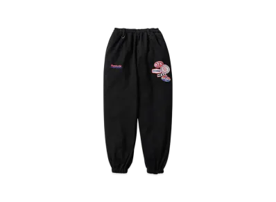 HYSTERIC GLAMOUR x Genzai Collage Wide Sweat Pants "Black"