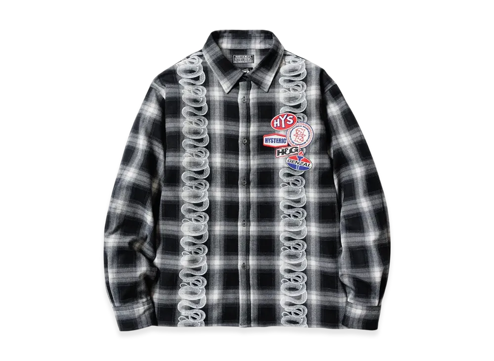 HYSTERIC GLAMOUR x Genzai Snake Shirt "Black"