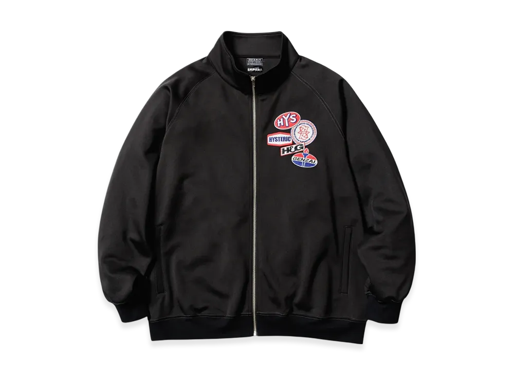 HYSTERIC GLAMOUR x Genzai Collage Track Jaket "Black"