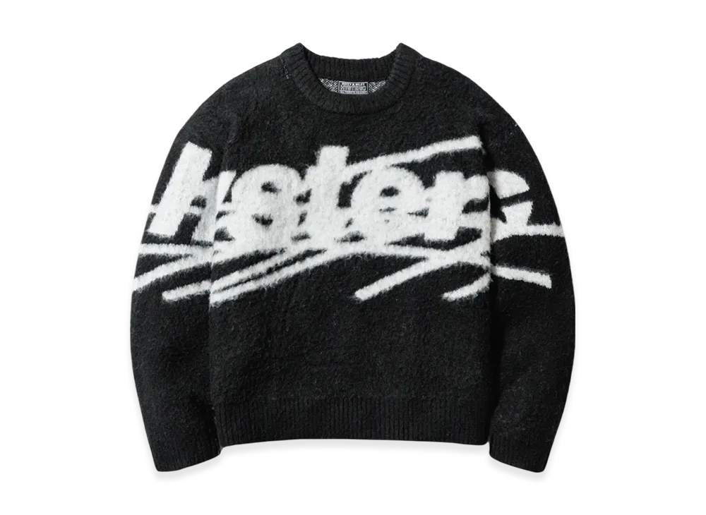 HYSTERIC GLAMOUR x Genzai Big Logo Knit "Black"