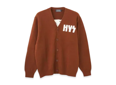 HYSTERIC GLAMOUR Steel Knit Cardigan "Brown"