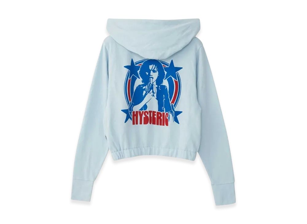 HYSTERIC GLAMOUR Hysteric Banana Short Hoodie "Blue"