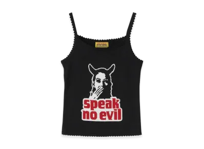 HYSTERIC GLAMOUR Speak No Evil Jacquard Camisole "Black"