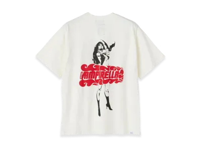 HYSTERIC GLAMOUR x Vampirella Flame Logo T-Shirt "White"