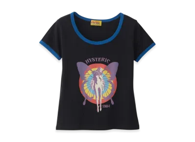 HYSTERIC GLAMOUR Hysteric Butterfly T-Shirt "Black"