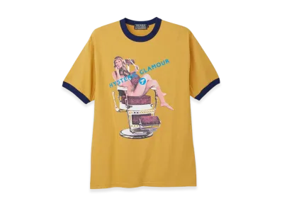 HYSTERIC GLAMOUR Hysteric Hair Cut T-Shirt "Yellow"