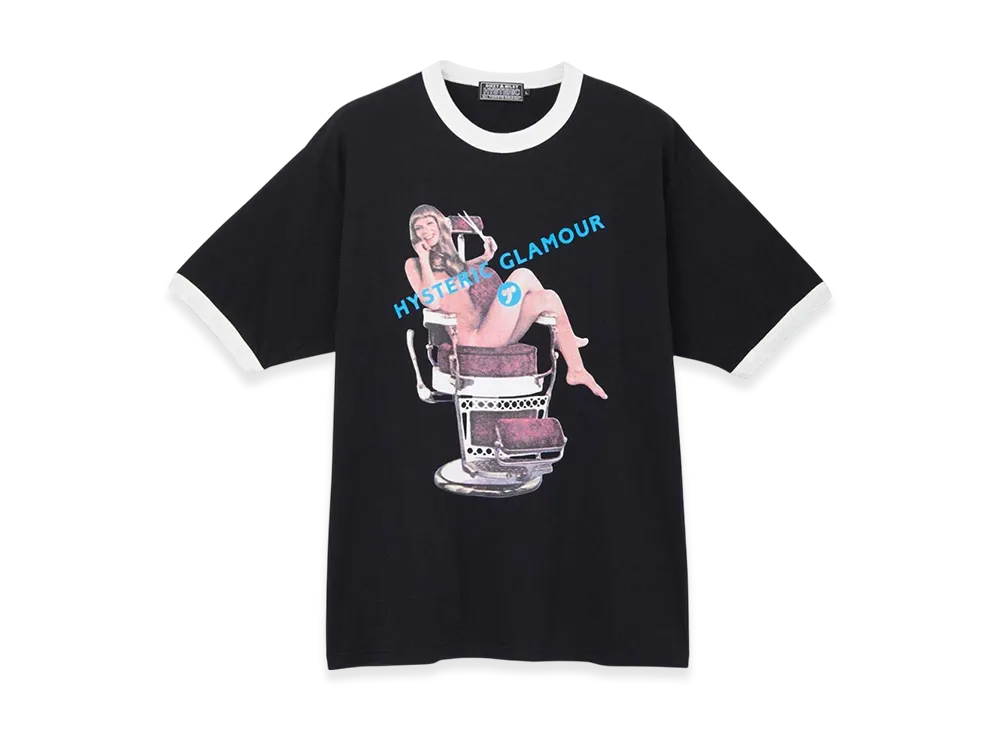 HYSTERIC GLAMOUR Hysteric Hair Cut T-Shirt "Black"