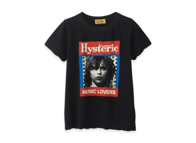 HYSTERIC GLAMOUR HG Music Magazine T-Shirt "Black"