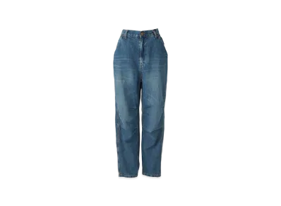 HYSTERIC GLAMOUR Knee Tuck Tapered Denim Pants "Light Indigo Blue"