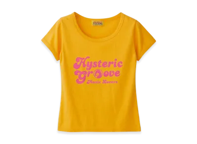 HYSTERIC GLAMOUR Music Lovers Chibi T-Shirt "Yellow"