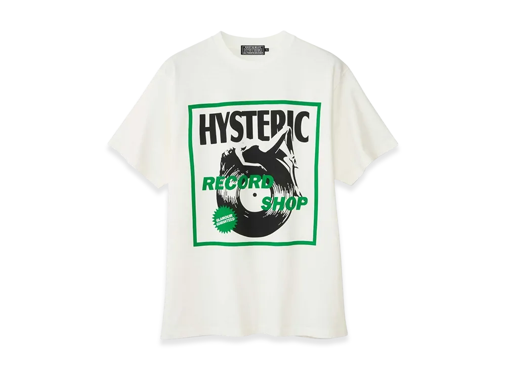 HYSTERIC GLAMOUR Record Shop T-Shirt "White"