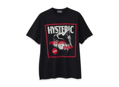 HYSTERIC GLAMOUR Record Shop T-Shirt "Black"