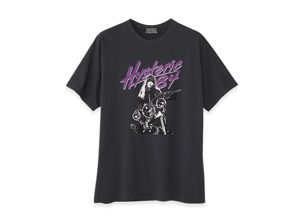 HYSTERIC GLAMOUR Let's Go Crazy T-Shirt "Black" 02251CT22