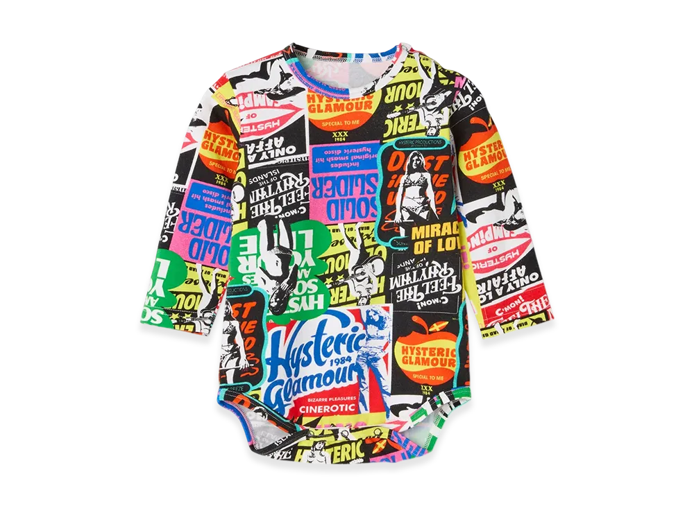 HYSTERIC GLAMOUR Summer Breeze All-Over Print Long-Sleeved Romper "Multi"