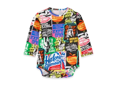 HYSTERIC GLAMOUR Summer Breeze All-Over Print Long-Sleeved Romper "Multi"