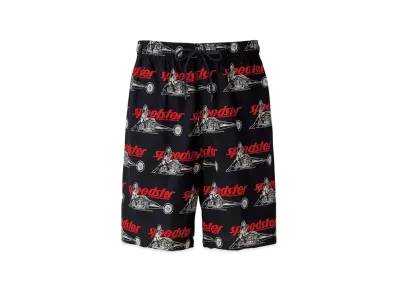HYSTERIC GLAMOUR Speedster Remix Pattern Easy Shorts "Black"