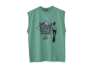 HYSTERIC GLAMOUR Cool Nights Sleeveless T-Shirt "Green"
