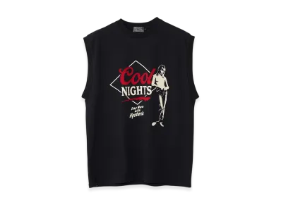 HYSTERIC GLAMOUR Cool Nights Sleeveless T-Shirt "Black"