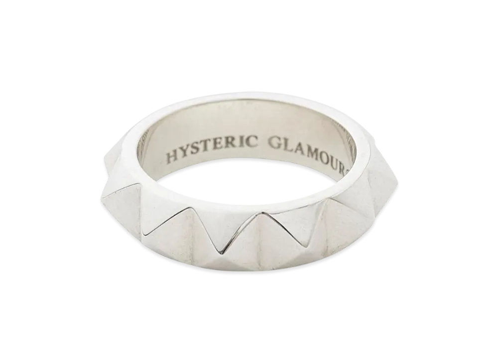HYSTERIC GLAMOUR Studded Ring Sizes 16-20 "Silver"