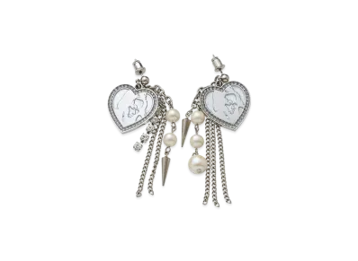 HYSTERIC GLAMOUR Hysteric Woman Pearl Stud Earrings "Silver"
