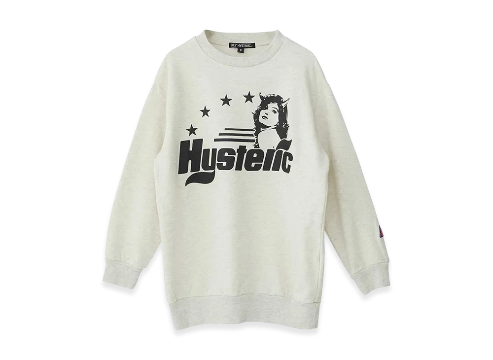 HYSTERIC GLAMOUR Evil's Daydream Sweatshirt "Beige"