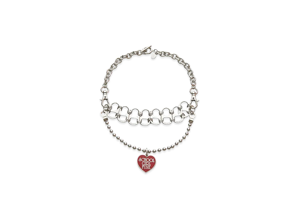 HYSTERIC GLAMOUR Girl Funk Chain Necklace "Silver"