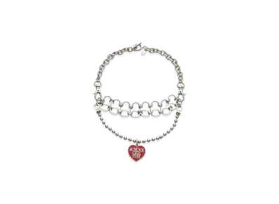 HYSTERIC GLAMOUR Girl Funk Chain Necklace "Silver"