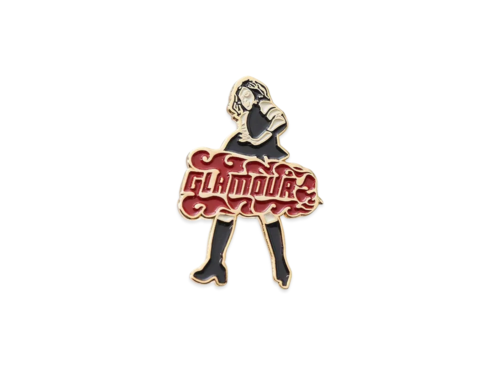 HYSTERIC GLAMOUR Vixen Girl Pin Badge "Gold"