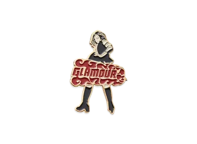HYSTERIC GLAMOUR Vixen Girl Pin Badge "Gold"