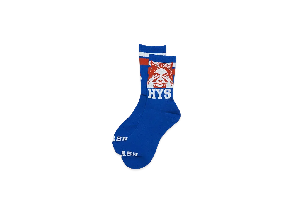HYSTERIC GLAMOUR See No Evil Sports Socks "Blue"