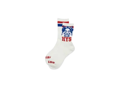 HYSTERIC GLAMOUR See No Evil Sports Socks "White"