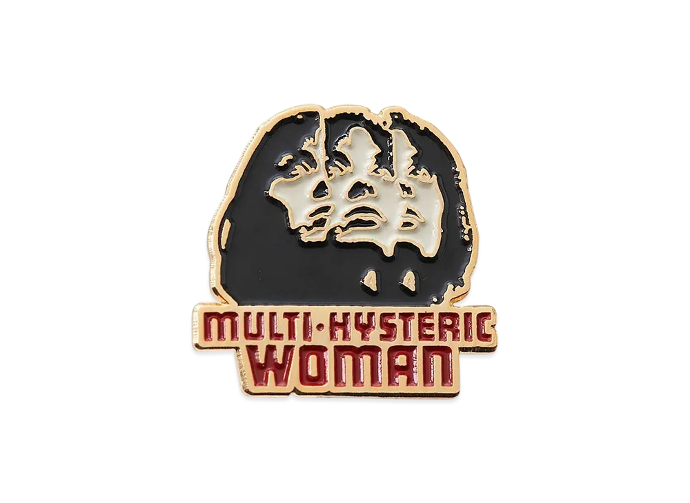 HYSTERIC GLAMOUR Multi Hysteric Woman Pin Badge "Gold"