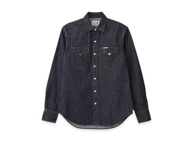 HYSTERIC GLAMOUR Hysteric Embroidered Western Denim Shirt "Dark Indigo Blue"