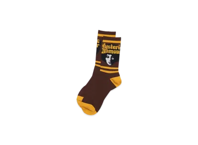 HYSTERIC GLAMOUR Afro Girl Socks "Brown"