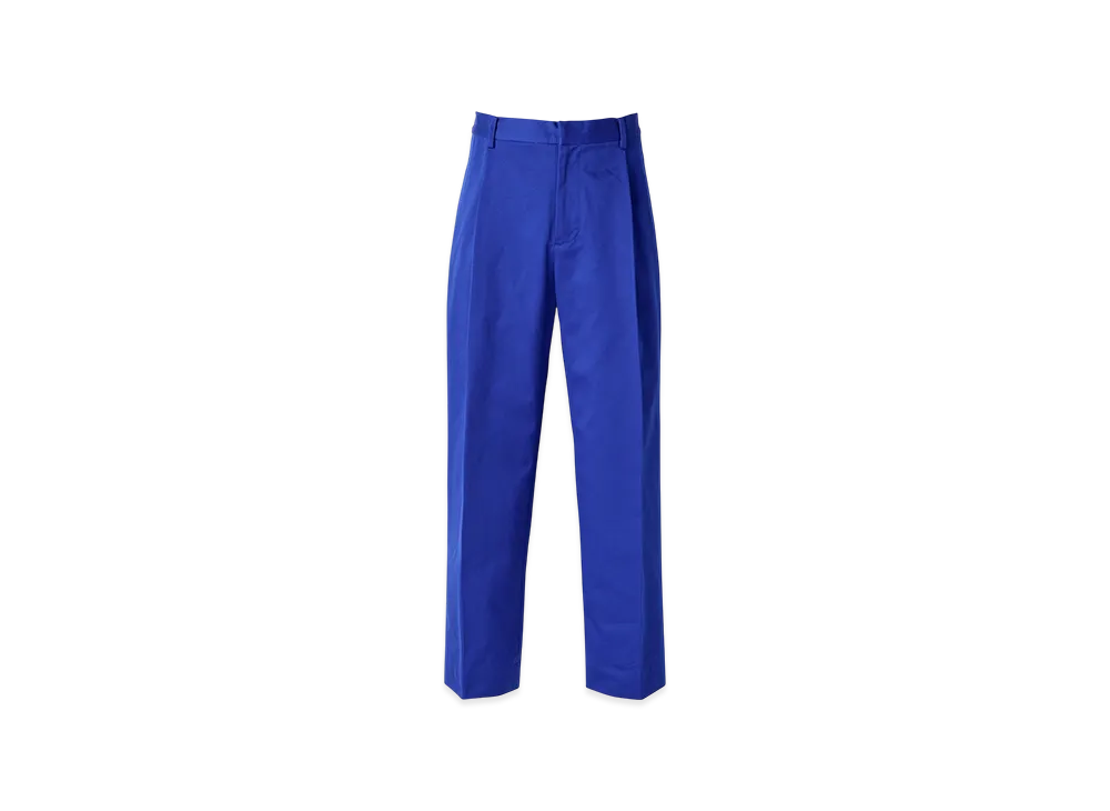 HYSTERIC GLAMOUR 1-Tuck Wide Chino Pants "Blue"