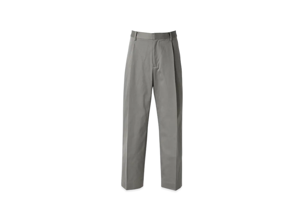 HYSTERIC GLAMOUR 1-Tuck Wide Chino Pants "Top Gray"