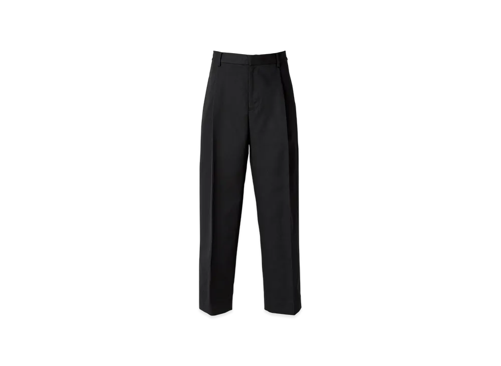 HYSTERIC GLAMOUR 1-Tuck Wide Chino Pants "Black"