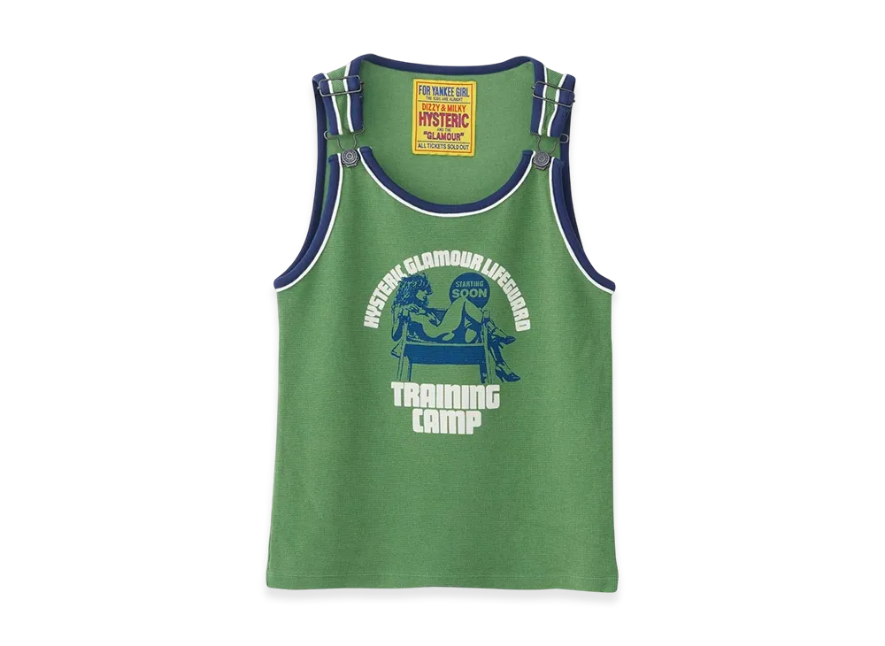 HYSTERIC GLAMOUR Lifeguard Training Camp Tank Top "Green"
